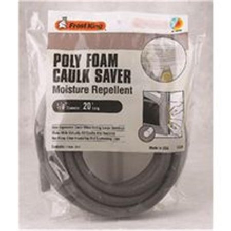 FROST KING Frost King 0085340 Caulk Saver; 0.625 in. x 20 ft.; Polyfoam - Gray 85340